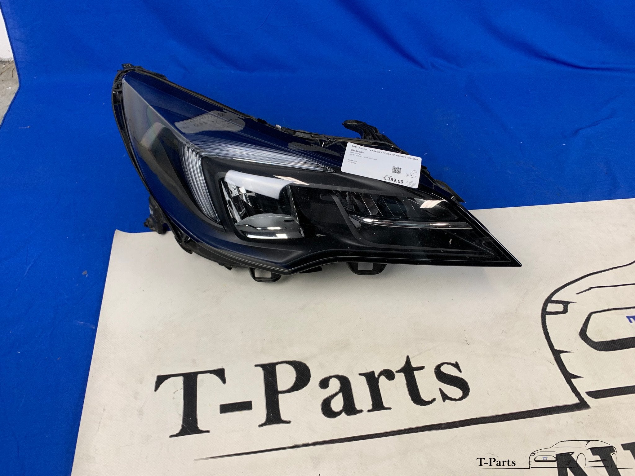 Opel astra K facelift koplamp rechts 39195689 lamp, Info@fabrikant.eu, Opel, Ophalen of Verzenden, Fabrikantstraat 1
1000 AA  Amsterdam