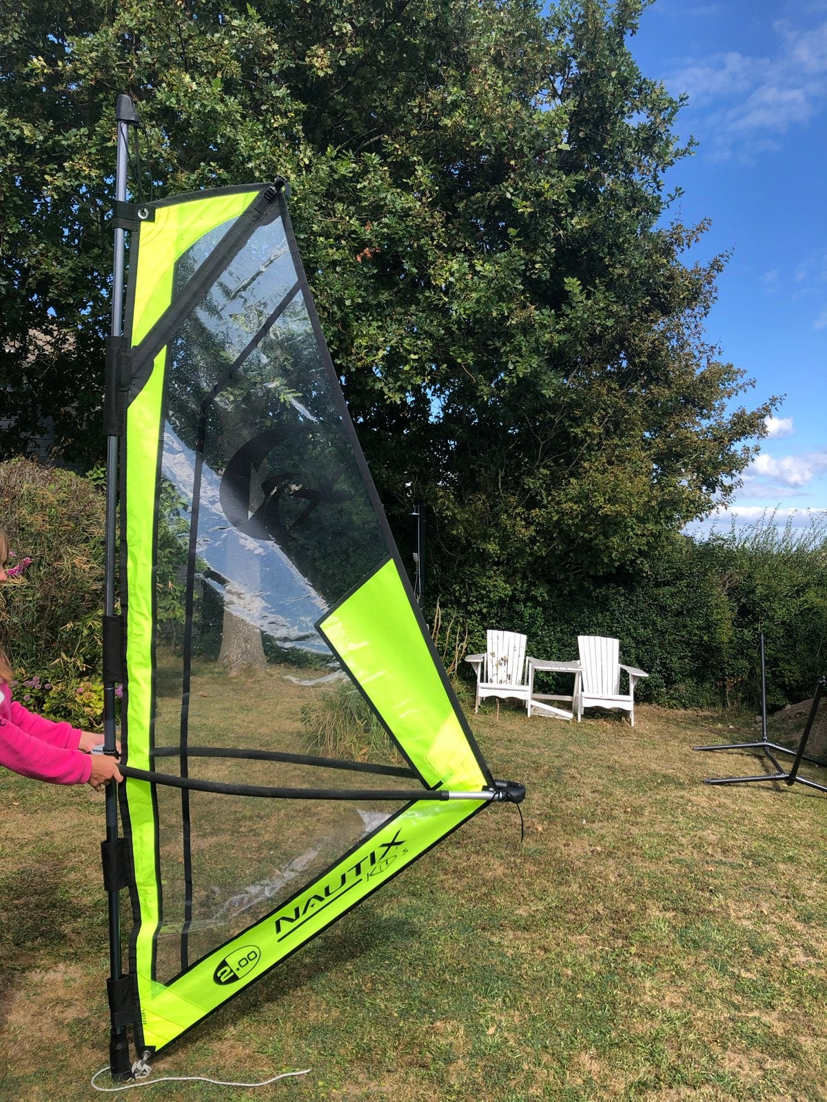 NAUTIX Kids windsurfset 2.0 m² – zo goed als nieuw!, Met draagtas, Minder dan 3.5 m², Zo goed als nieuw, Complete set