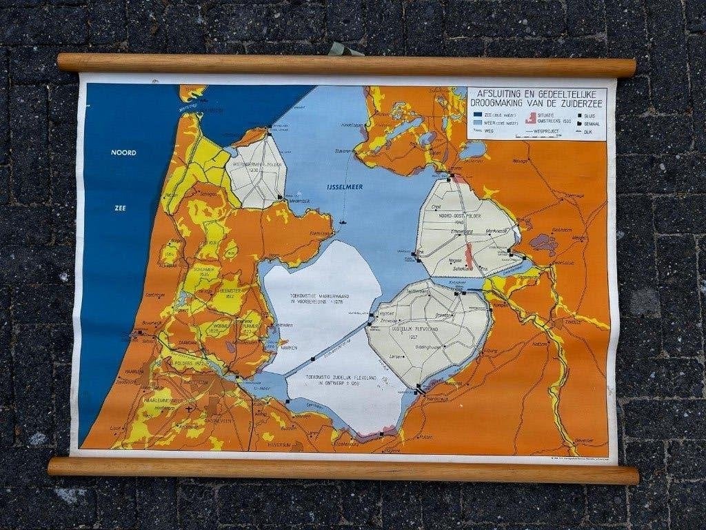 Afsluiting en gedeeltelijke droogmaking van de Zuiderzee, Ophalen of Verzenden, Aardrijkskunde