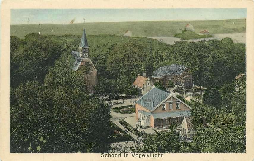 300-387-027 Schoorl Vogelvlucht, Verzenden, Voor 1920, Noord-Holland