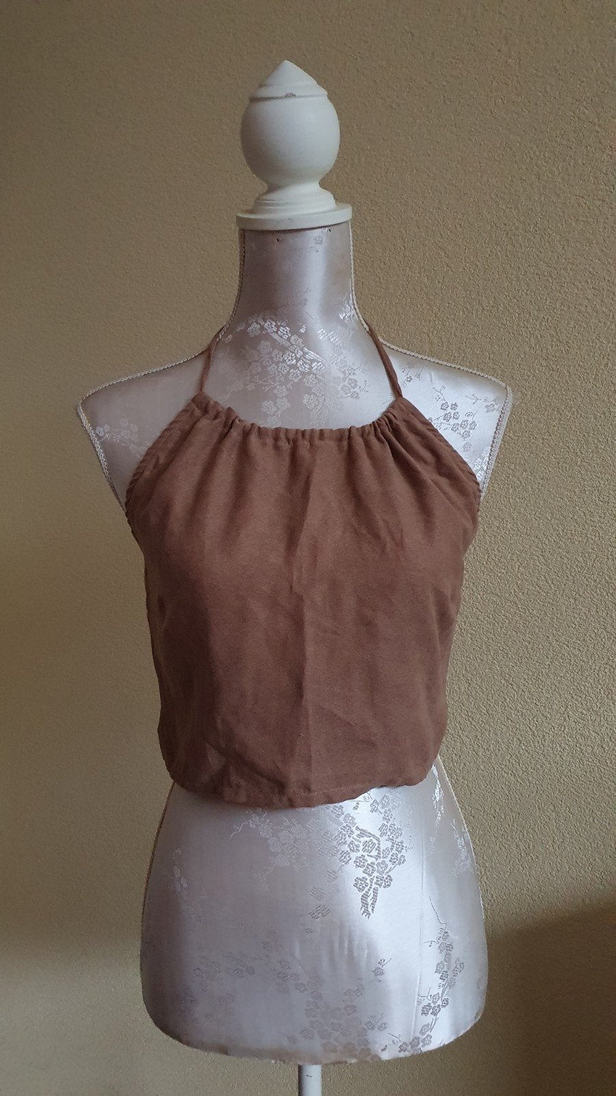 Starlights Bruine Suède-look Top - Medium, Maat 38/40 (M), Bruin, Ophalen of Verzenden, Gedragen