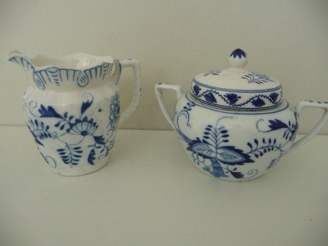 antiek MELKKANNETJE EN SUIKERPOTJE - P. REGOUT, Antiek en Kunst, Antiek | Servies los, Ophalen of Verzenden