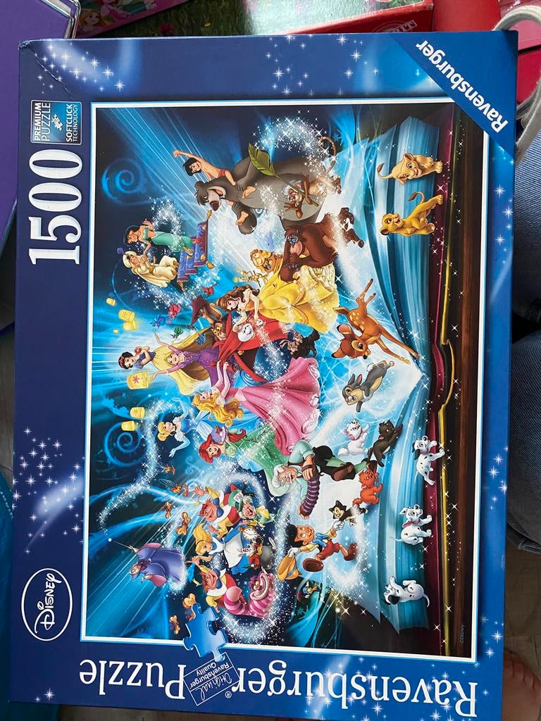Disney puzzel 1500 stukjes, Ophalen of Verzenden, 500 t/m 1500 stukjes, Zo goed als nieuw