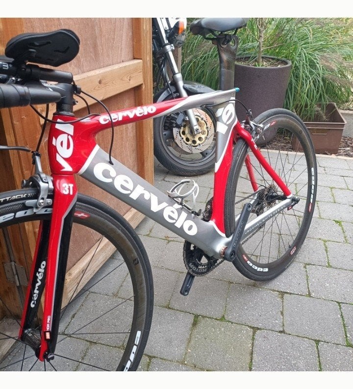 Cervélo Tijdrit/Triathlon Fiets - Carbon Edco Wielen, Carbon, Velgrem, 49 tot 53 cm, Zo goed als nieuw