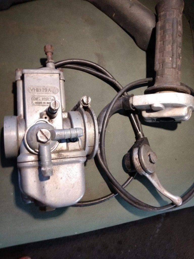 DELLORTO VHB 29 AD vlakschuif (7454.40) racing carb. compl., Ophalen of Verzenden, Gebruikt