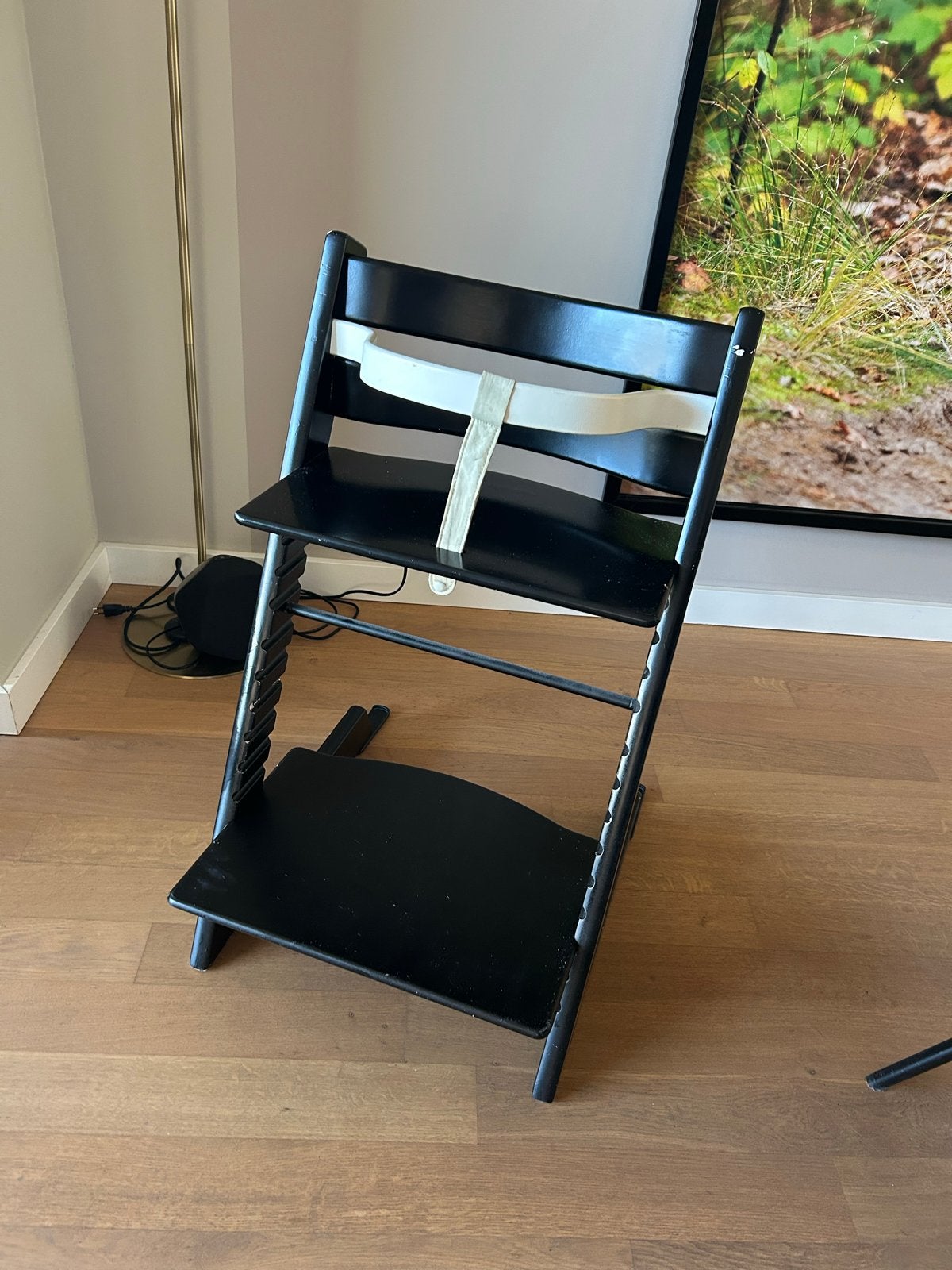 Stokke Tripp Trapp kinderstoel - Zwart (oud model), Ophalen, Gebruikt, Meegroeistoel