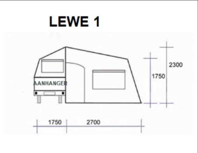 Buite Lewe vouwwagens.BuiteLewe1 annexroom set for main tent, Ophalen of Verzenden, Nieuw, Tot en met 3