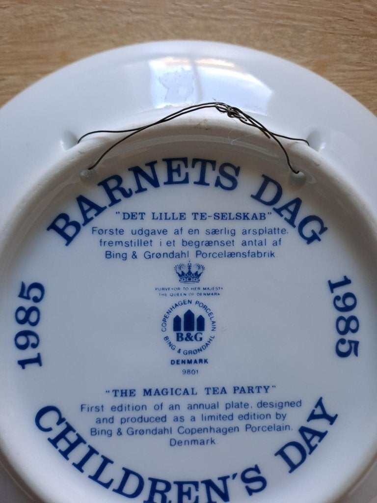 Deens vintage wandbord klein 13 cm Bing en Grondahl 1985, Ophalen of Verzenden