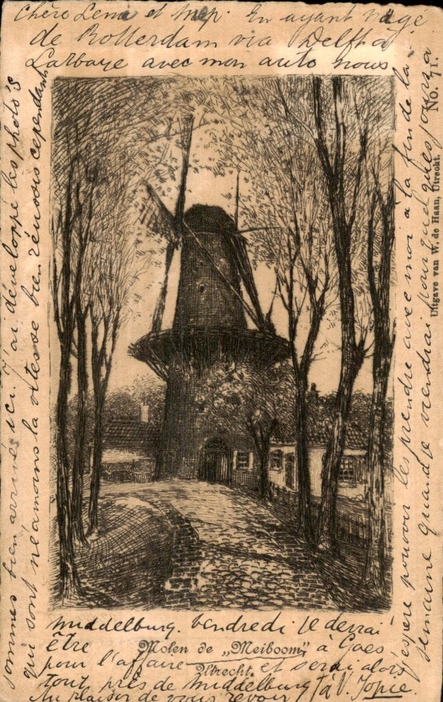 Middelburg - Molen - Meiboom, Ophalen of Verzenden, Voor 1920, Gelopen, Zeeland