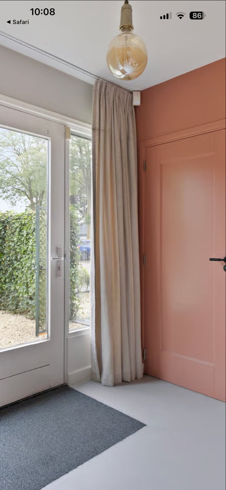 Karwei Gordijnstof Duncan Greige - Maatwerk Gordijn velours, Huis en Inrichting, Overige materialen, Verduisterend, Karwei, Ophalen of Verzenden