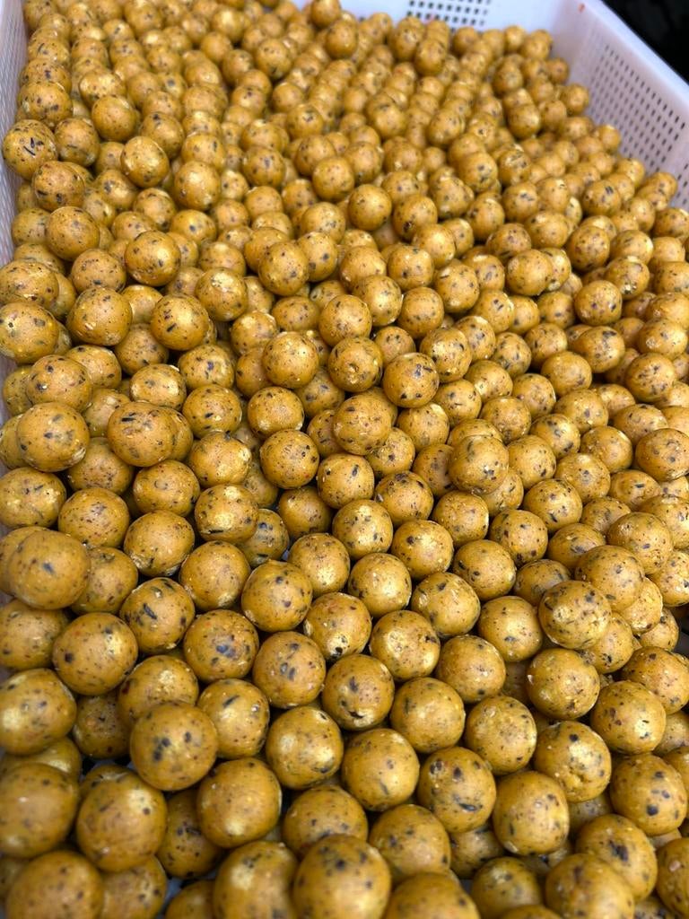Crazy pineapple boilies, ananas/hennep, Dieren en Toebehoren, Vogels | Toebehoren, Ophalen of Verzenden, Zo goed als nieuw