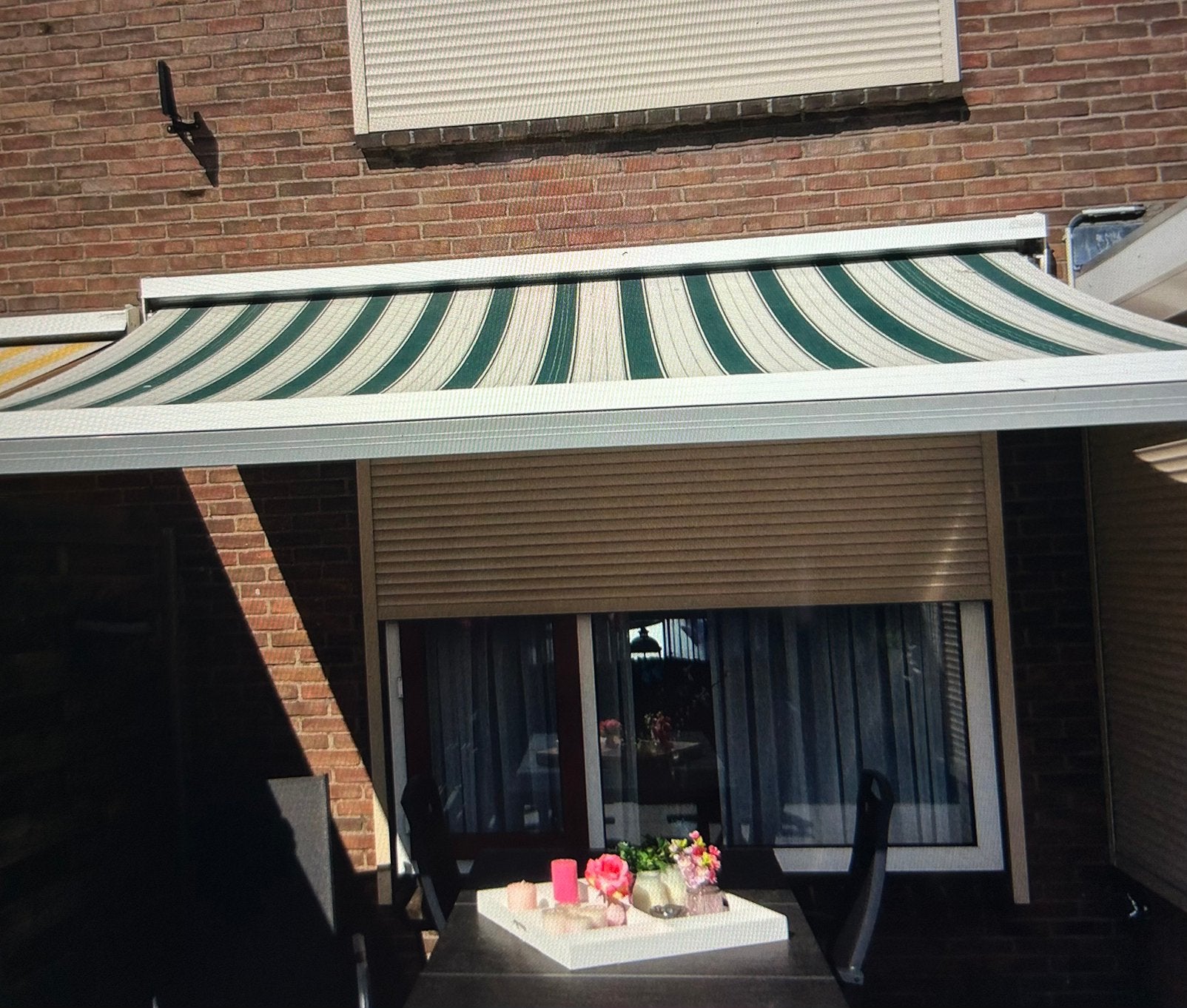 Elektrische zonnescherm, Tuin en Terras, Zonneschermen, Ophalen, Gebruikt, Elektrisch, 150 tot 300 cm