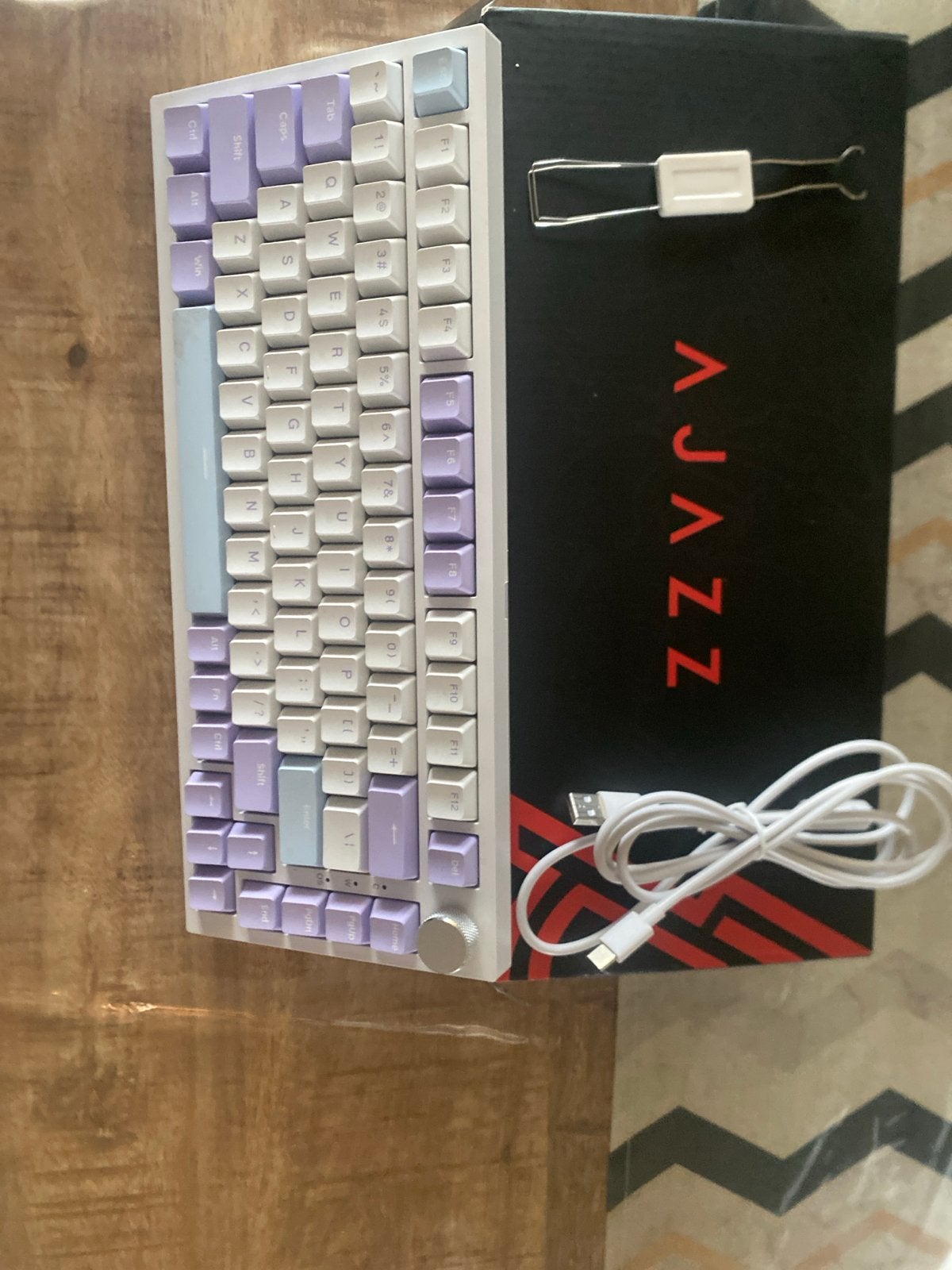 Ajazz AK820 75% RGB Mechanisch Toetsenbord, Computers en Software, Toetsenborden, Gaming toetsenbord, Ophalen of Verzenden, Zo goed als nieuw