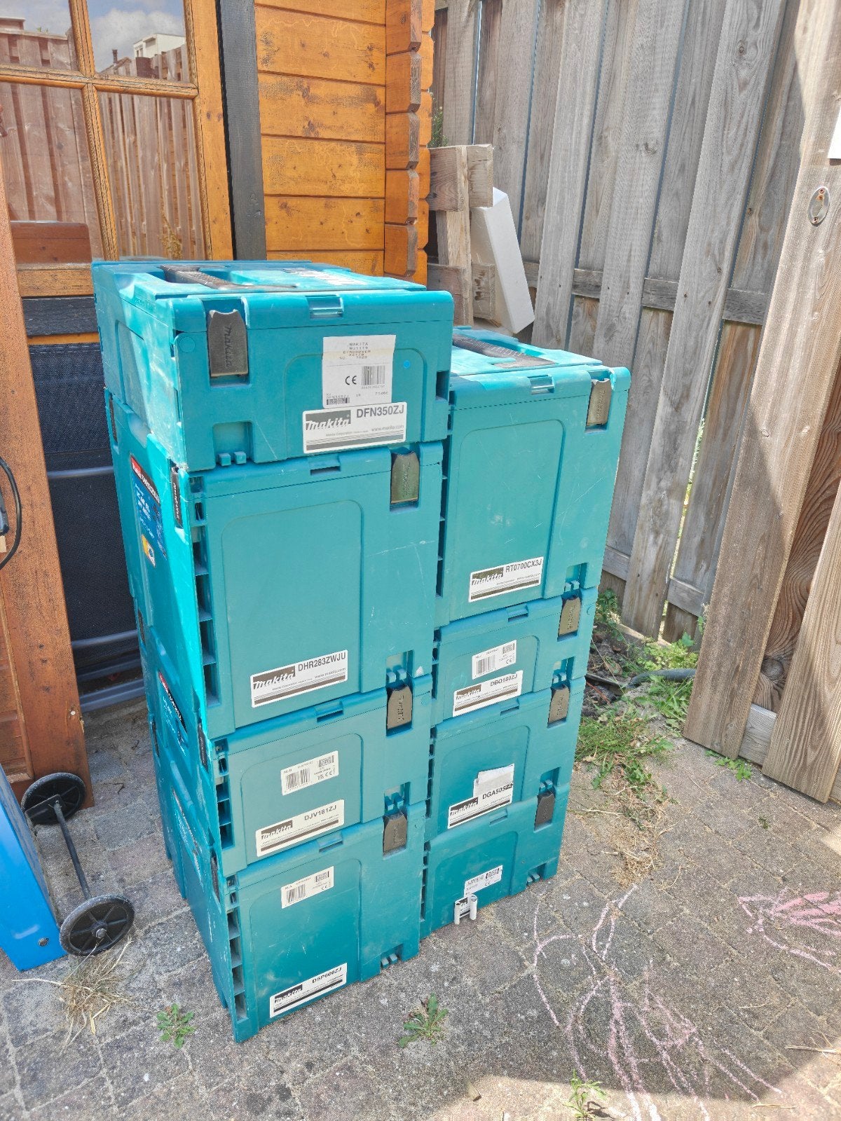 Makita gereedschapskoffers/opbergdozen, zonder gereedschap, Ophalen, Gebruikt