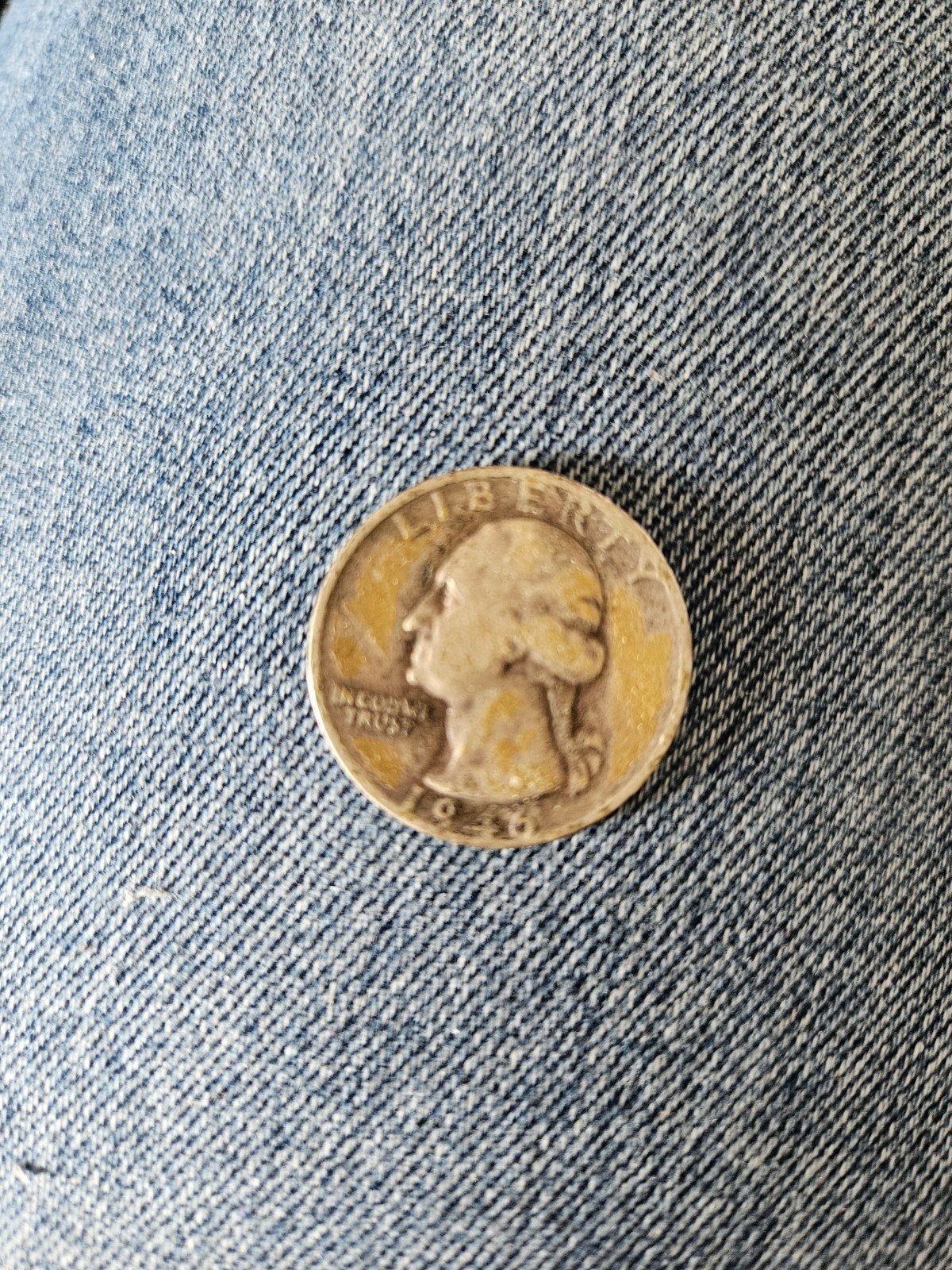 Zilveren Quarter Dollar munt uit 1946, Ophalen of Verzenden, Zuidoost-Azië, Losse munt, Zilver