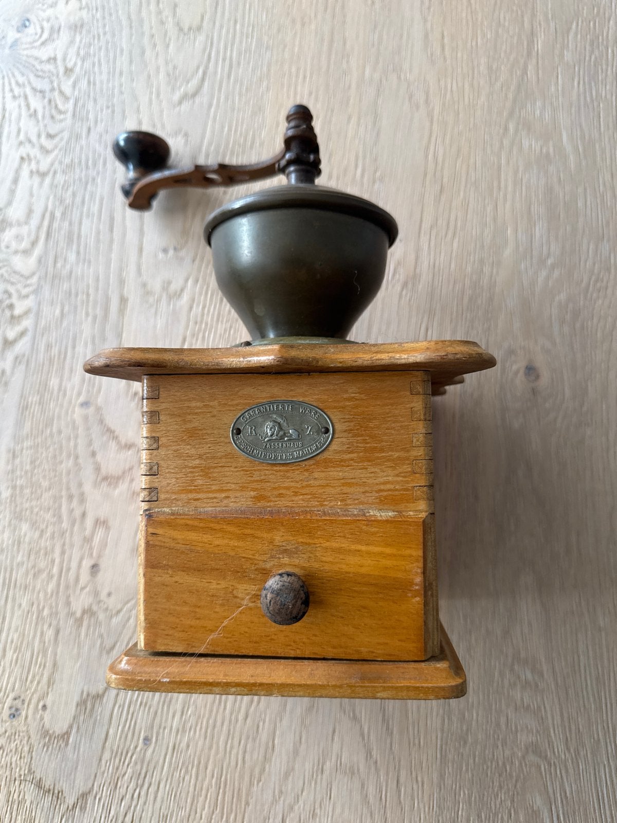 Antieke Zassenhaus Koffiemolen - Handbediend, Ophalen of Verzenden