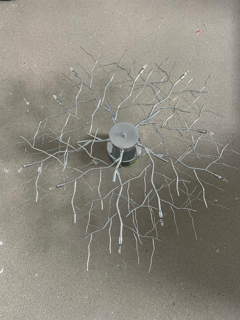 Moderne plafondlamp 'Boomtak' design, Huis en Inrichting, Ophalen, Gebruikt