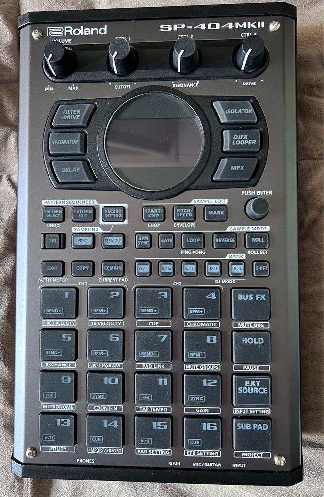 Roland SP-404MK2 Sampler/Sequencer+decksaver+factuur, Ophalen of Verzenden, Zo goed als nieuw