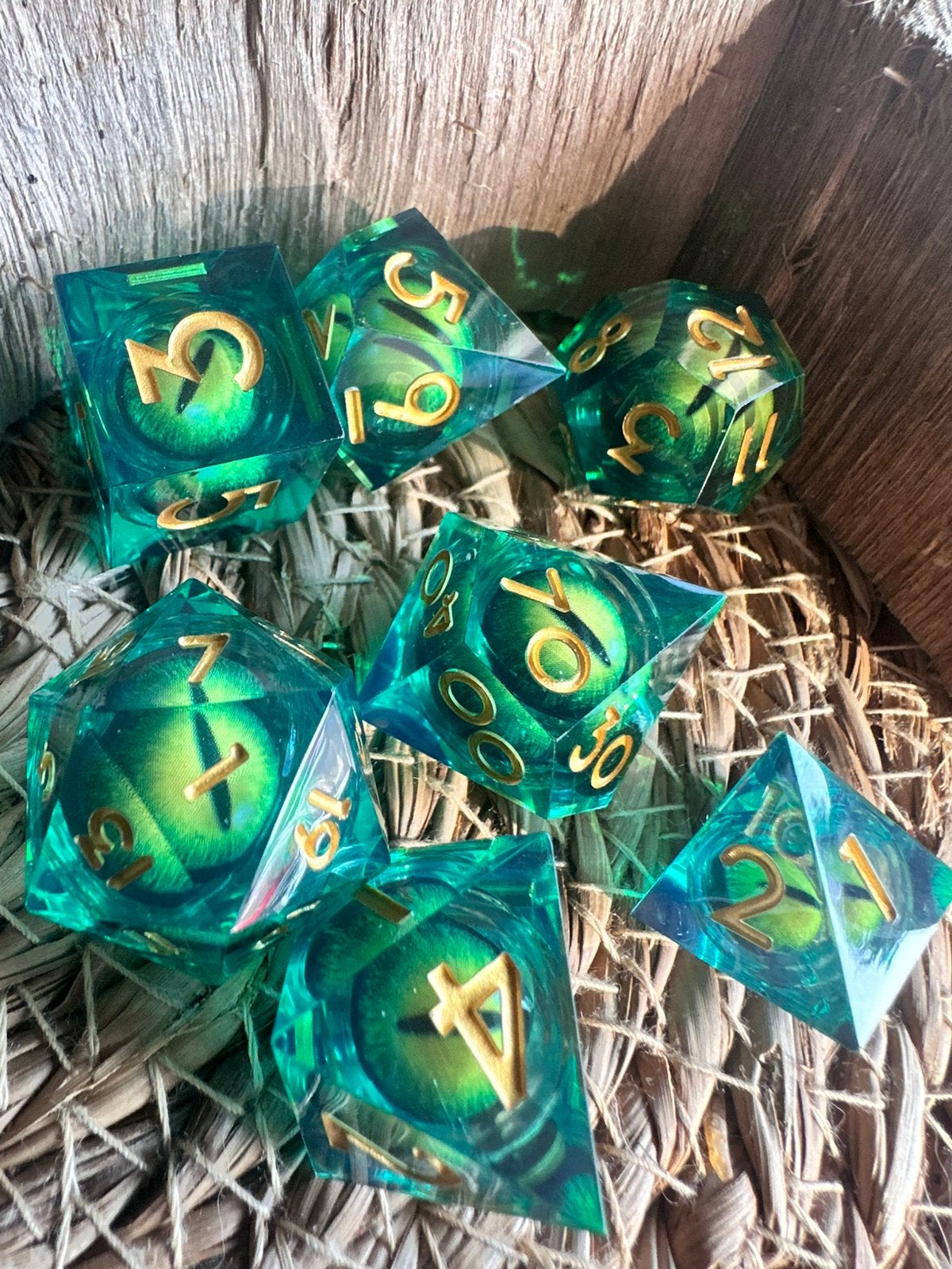 DND dice / draken oog / dobbelstenen / D&D / RPG / nieuw, Ophalen of Verzenden, Nieuw