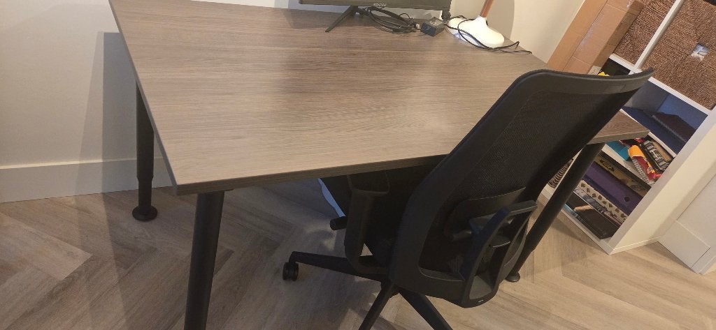 Bureau + bureaustoel, Overige typen, Overige materialen, 80 cm, Ophalen