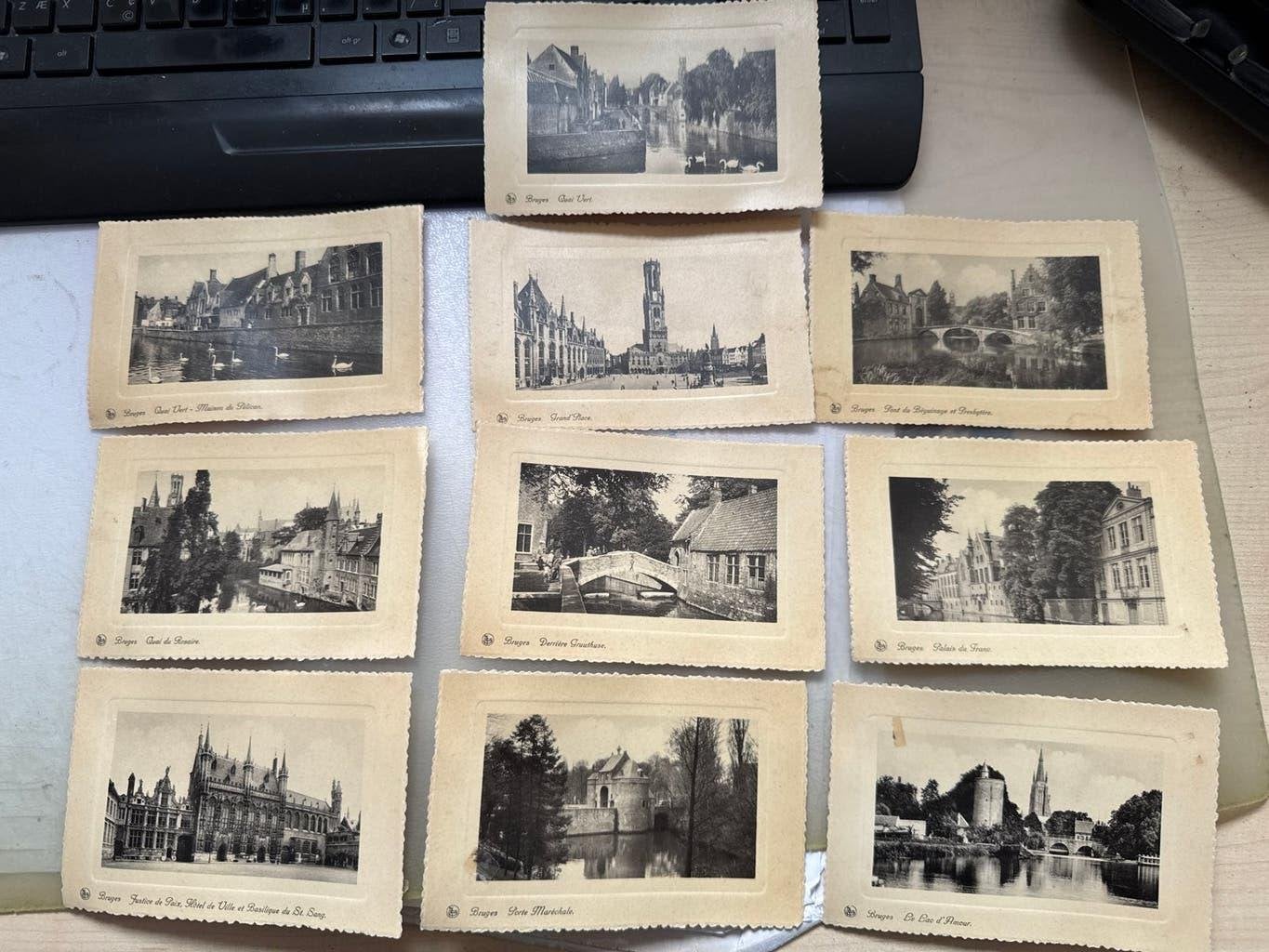 10 ansichtkaarten Brugge - Drukkerij Ern. Thill, Bruxelles, Ophalen of Verzenden, Voor 1920, Gelopen, West-Vlaanderen