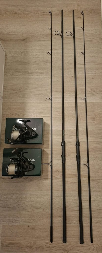 Karperset Korda, Delkim, Shimano, Fox, Ophalen, Zo goed als nieuw, Complete set