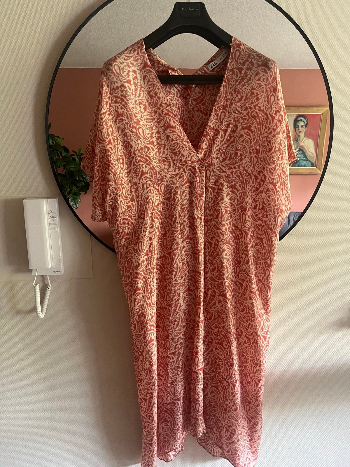 Zara jurk/kaftan met paisley print - Maat L, Maat 42/44 (L), Ophalen of Verzenden, Zo goed als nieuw, Boven de knie