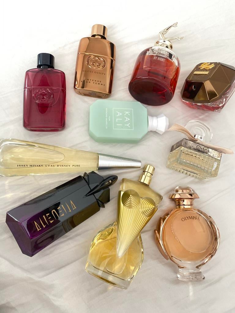 Diverse parfums: Gucci, Chloé, Mugler, Jean Paul Gaultier…, Verzamelen, Parfumverzamelingen, Ophalen of Verzenden, Zo goed als nieuw