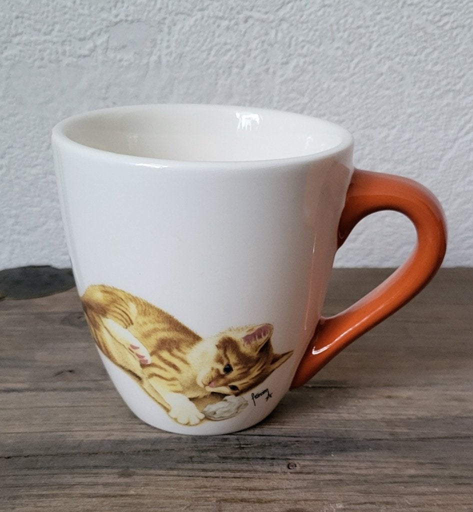 Leuke Mok met rode kat van Francien van Westering, 3 voor 5, Ophalen, Nieuw, Overige stijlen, Kop(pen) en/of Schotel(s)