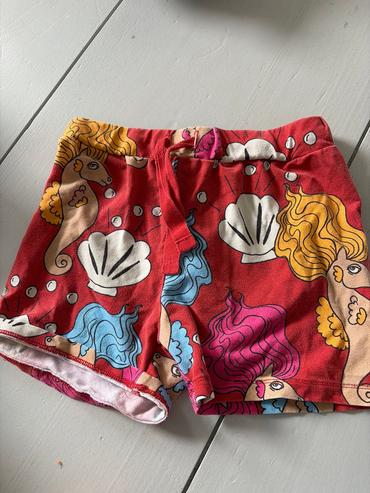 Mini Rodini zeemeermin shorts maat 92/98, Ophalen of Verzenden, Zo goed als nieuw, Meisje, Broek