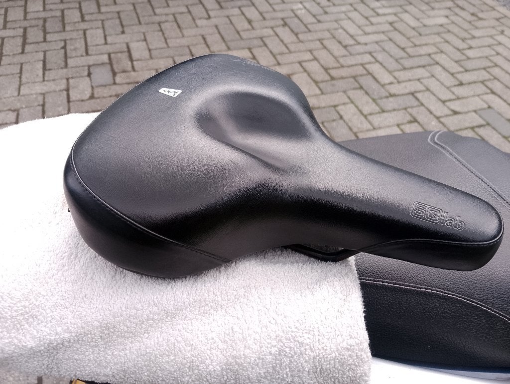 SQ 621 Active Dameszadel, Leer, Elektrische fiets, Ophalen of Verzenden, Zo goed als nieuw