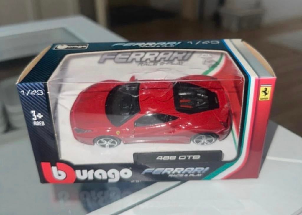 Bburago Ferrari 488 GTB modelauto 1:43, Hobby en Vrije tijd, Modelauto's | 1:43, Ophalen of Verzenden, Nieuw, Auto, Overige merken