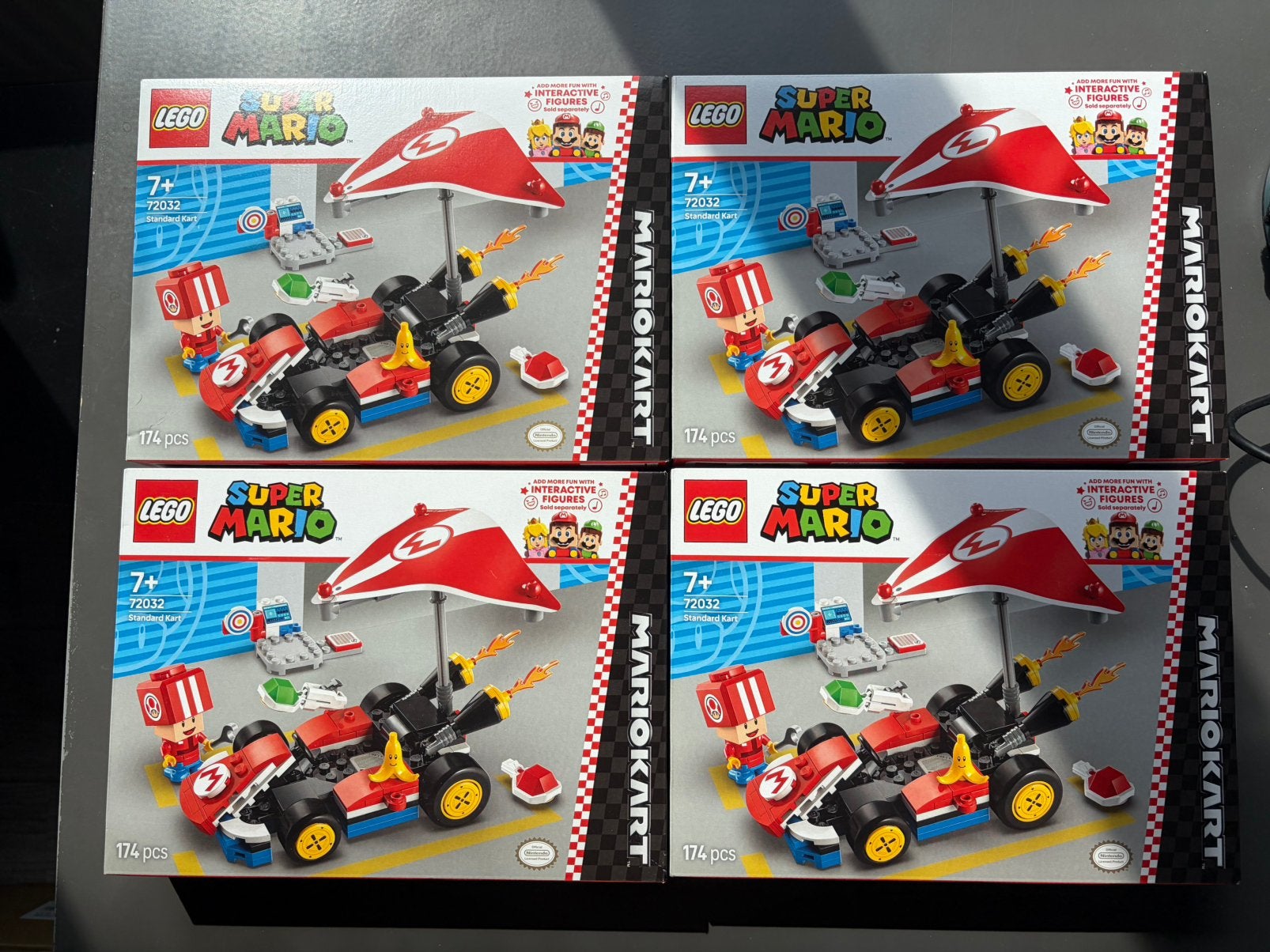 Lego Mario standaard kart 4x 72032 nieuw, Verzenden, Lego, Nieuw, Complete set