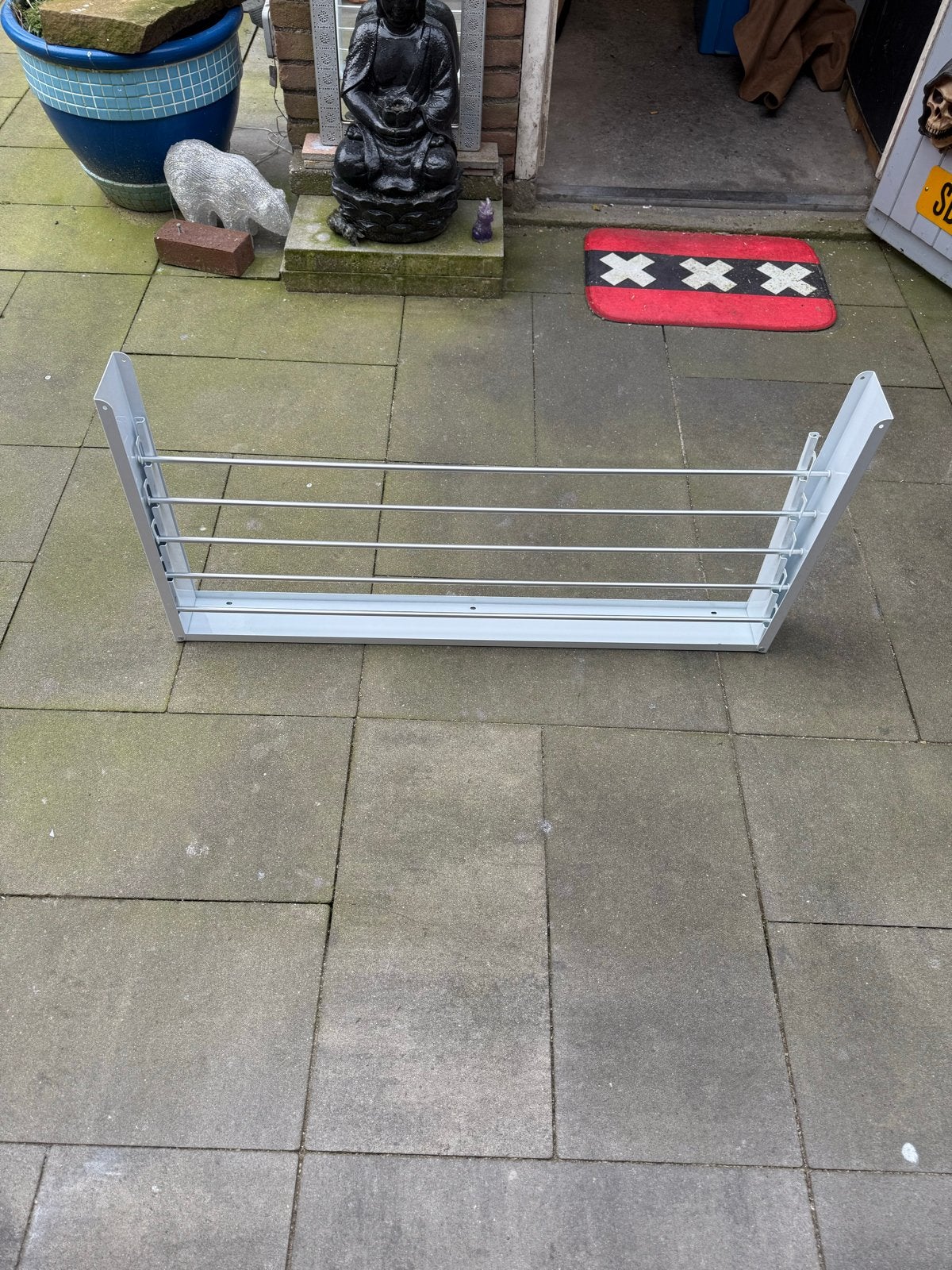 Opvouwbaar wasrek voor aan de muur, Ophalen of Verzenden, Gebruikt, Wasrek