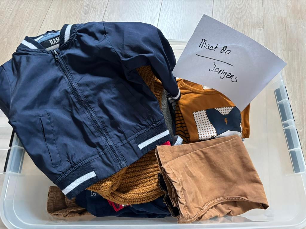 Kleding pakket jongens maat 80, Kinderen en Baby's, Babykleding | Maat 80, Ophalen of Verzenden, Zo goed als nieuw, Jongetje
