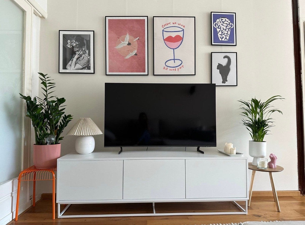 TV meubel, Ophalen, 150 tot 200 cm, Zo goed als nieuw, Minder dan 100 cm
