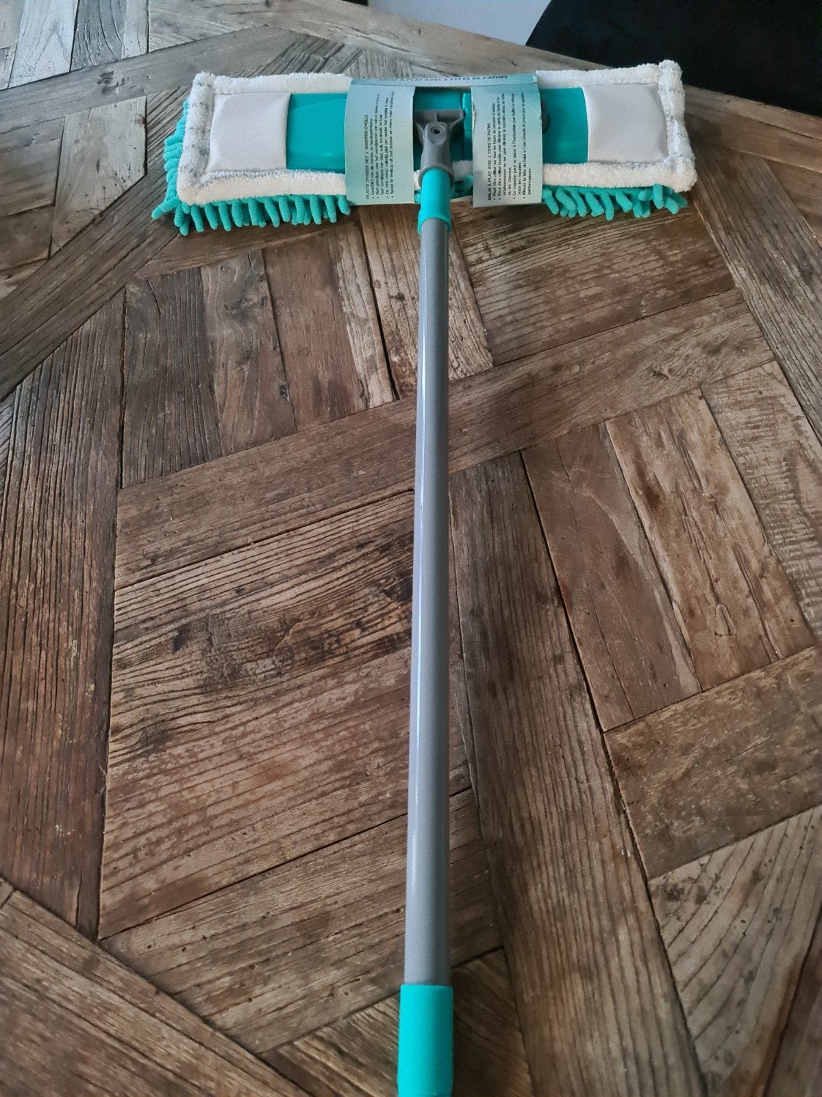 Platte zwabber met 2 soorten dweilen, Ophalen of Verzenden, Mop of Dweil