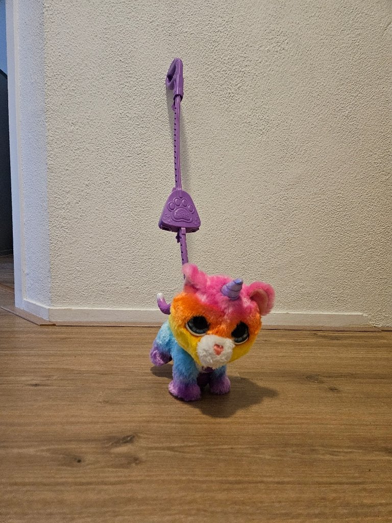 €5 Fur Real speelgoed loop unicorn kat, Ophalen, Zo goed als nieuw, Meerkleurig