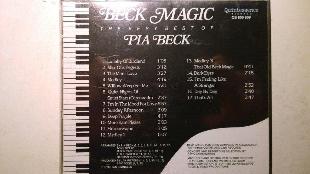 Pia Beck - Beck Magic, The Very Best Of, Ophalen of Verzenden, 1980 tot heden, Zo goed als nieuw, Jazz