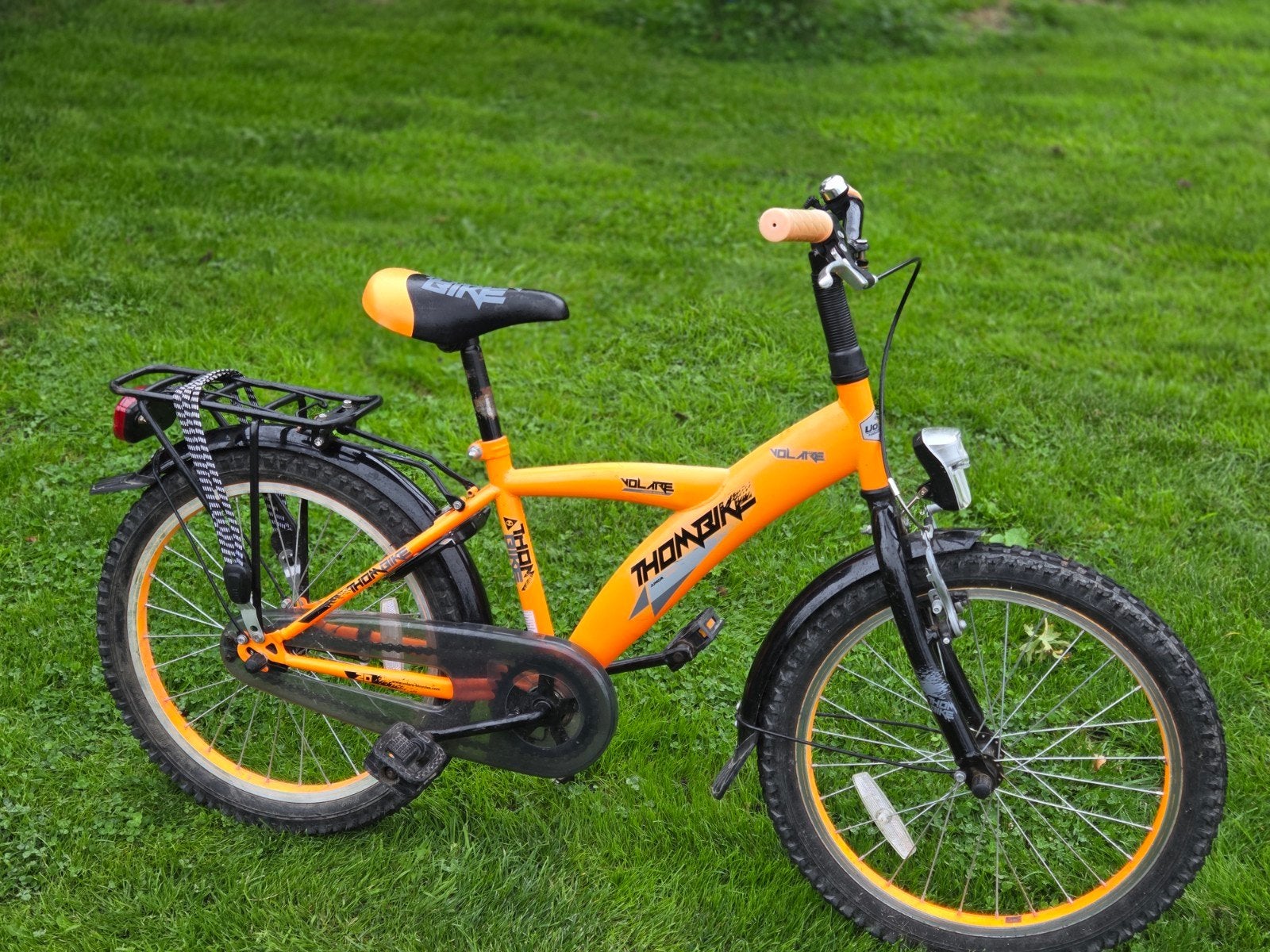 Volare Thombike kinderfiets 20 inch - Oranje, Ophalen, 20 inch of meer, Gebruikt, Velgrem
