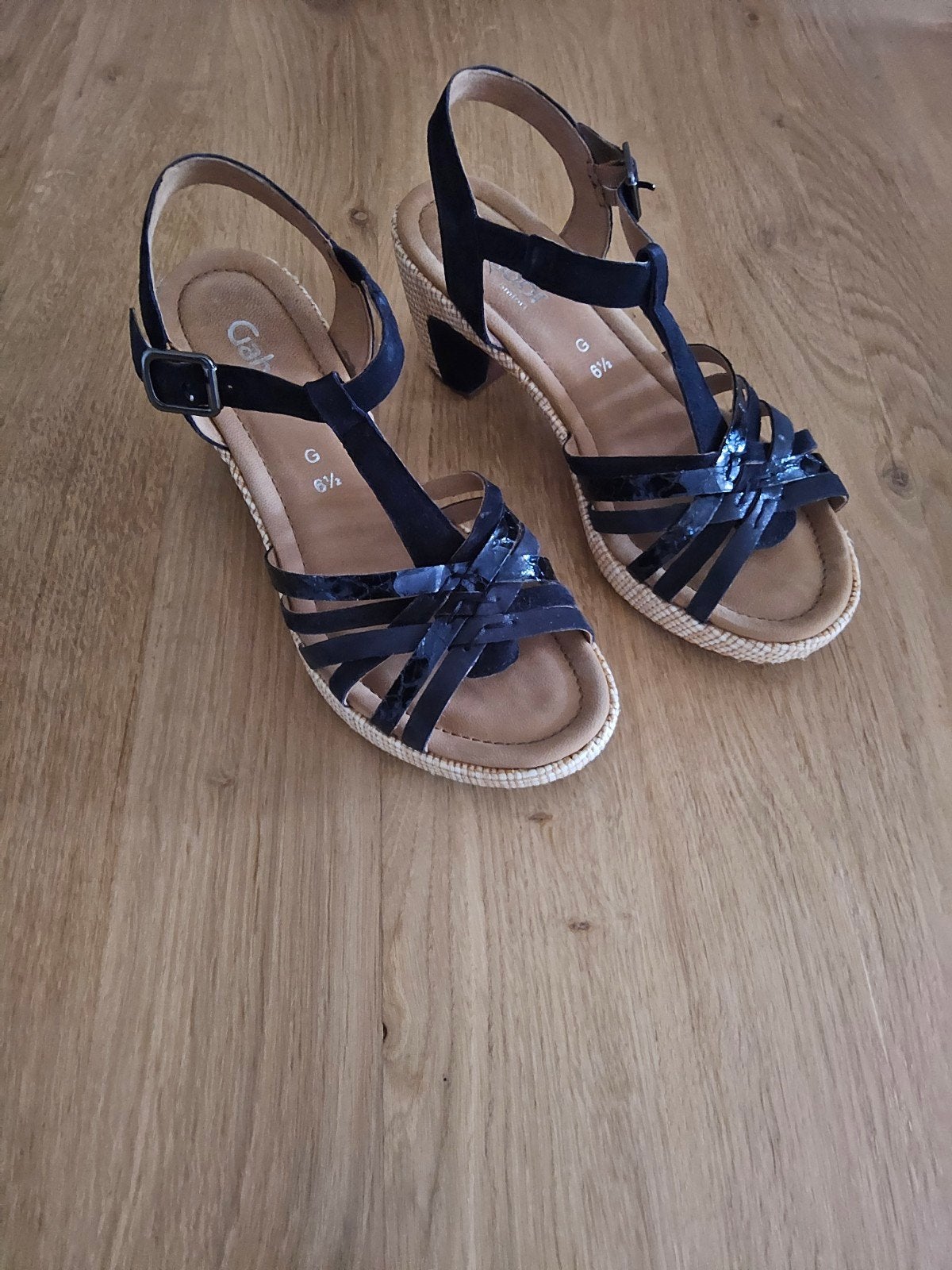 Sandalen Gabor, Blauw, Gabor, Zo goed als nieuw, Sandalen of Muiltjes
