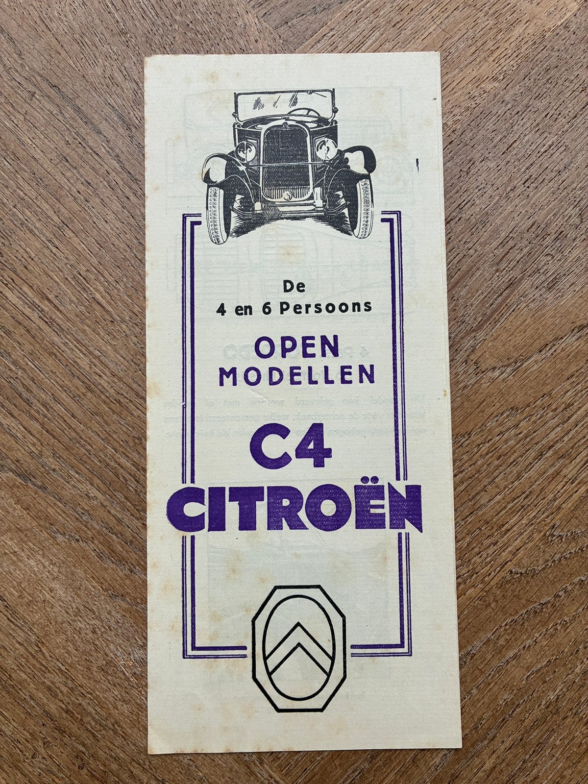 Citroën C4 open modellen Nederlandstalige brochure, Boeken, Verzenden, Zo goed als nieuw, Citroën