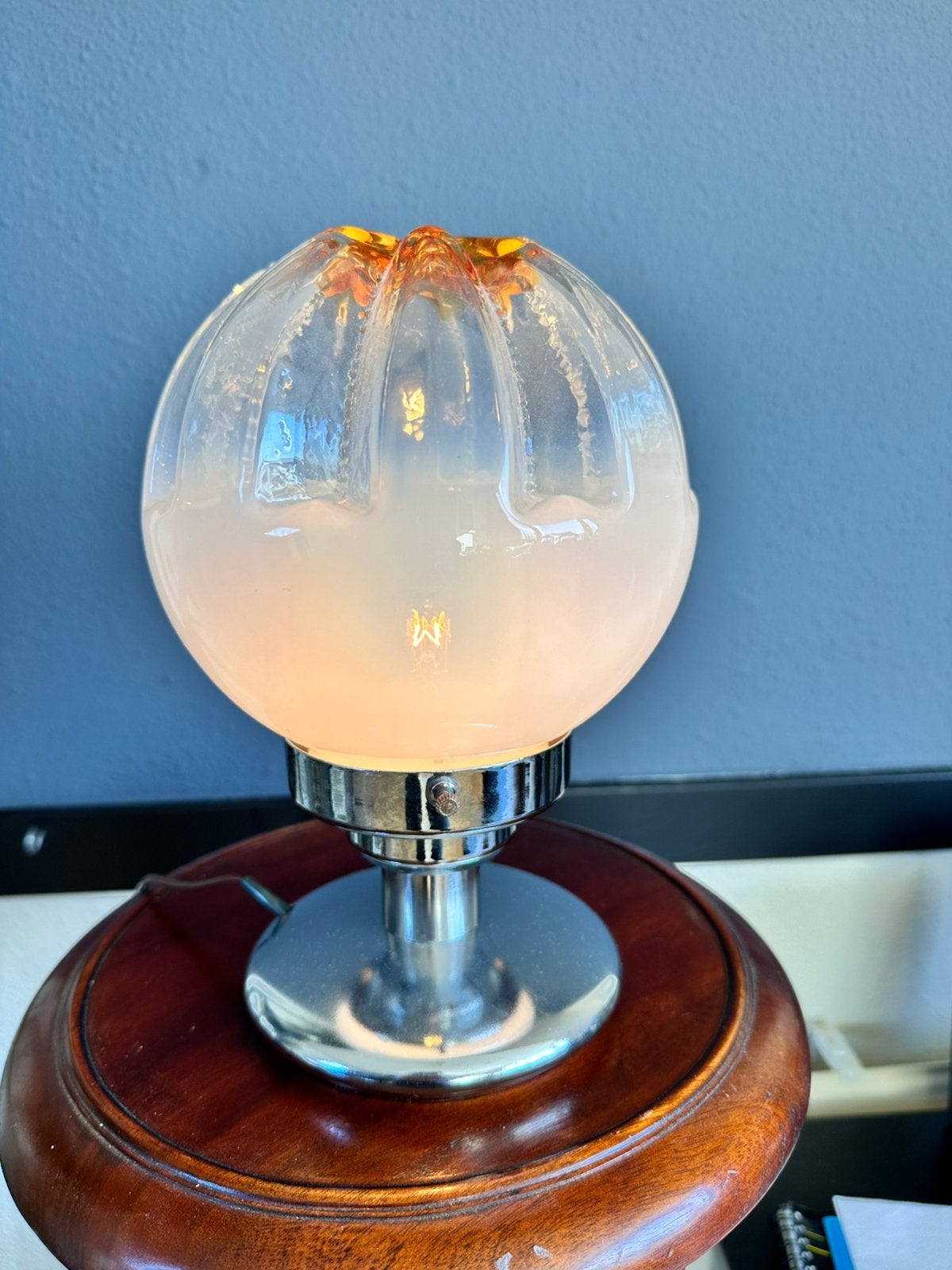 Mazzega murano tafel lampje., Ophalen, Zo goed als nieuw, Design
