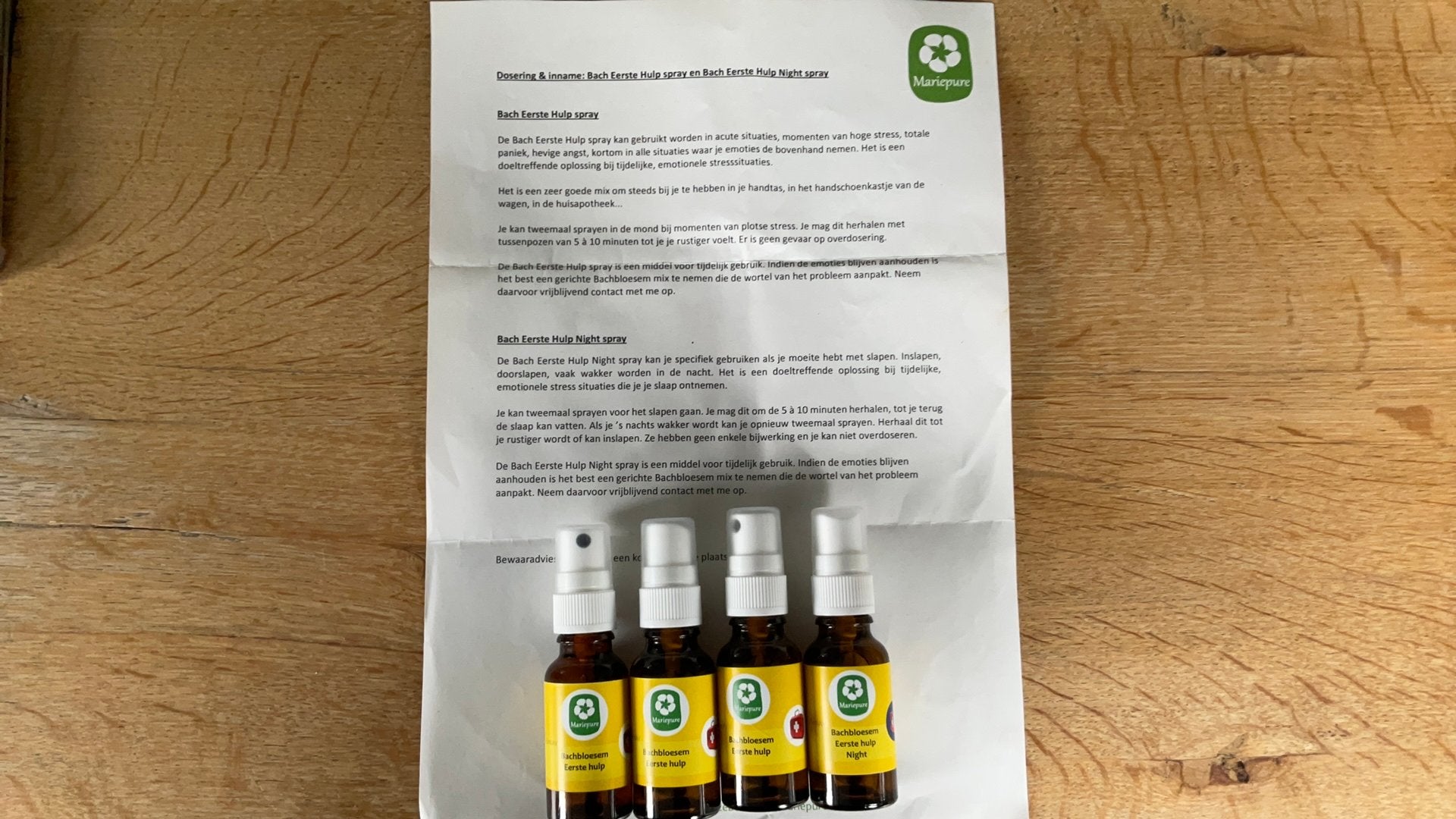 Bachbloesem eerste hulp spray en night spray, Ophalen of Verzenden, Nieuw, Overige typen