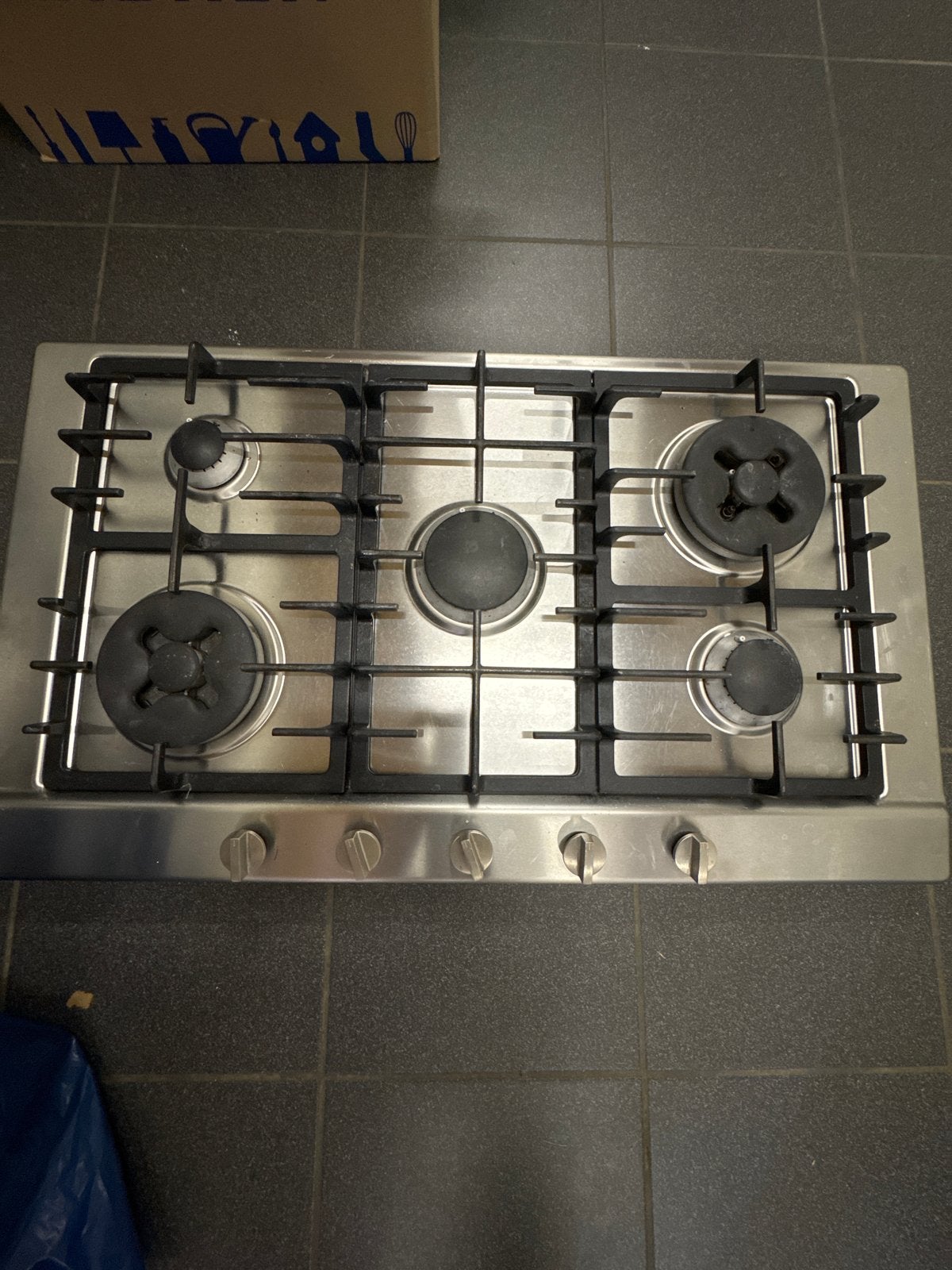 Miele KM 2054 NL Gasfornuis - 5 Kookzones, Witgoed en Apparatuur, Kookplaten, Ophalen, Zo goed als nieuw, Inbouw, Gas