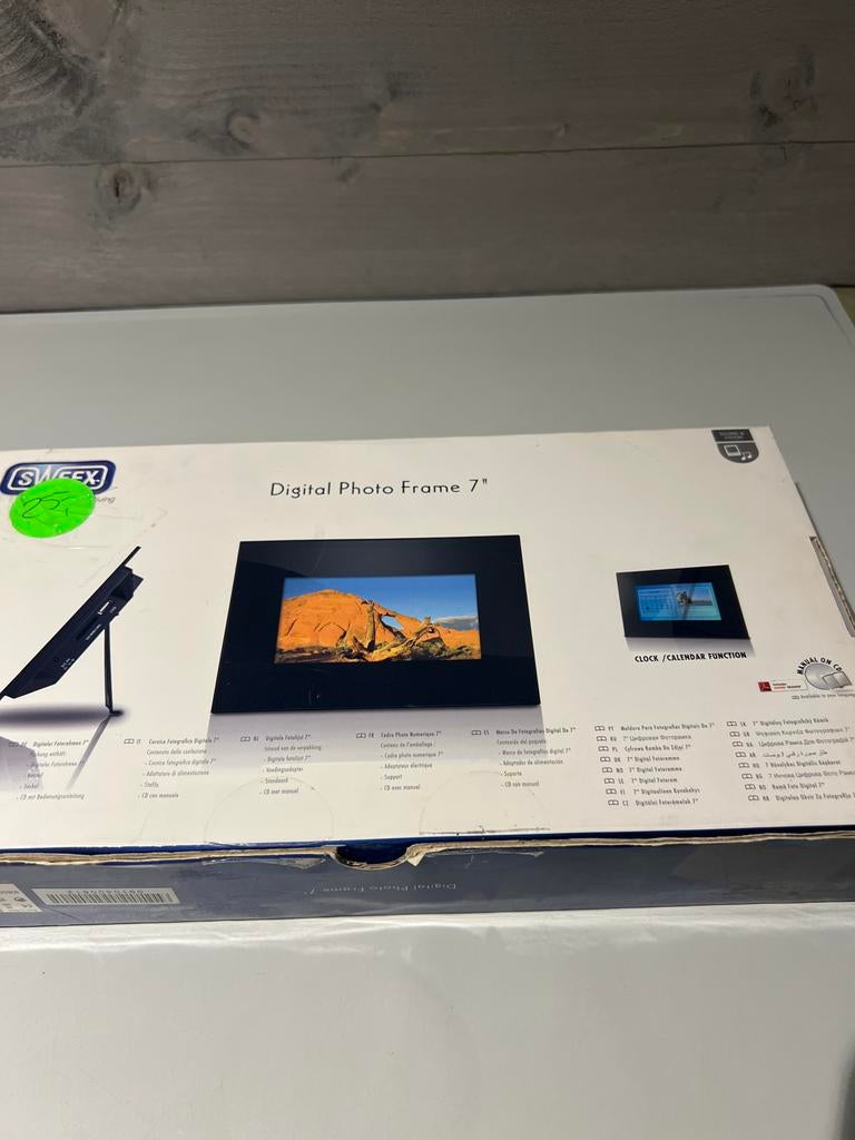 Sweex Digitale Fotolijst 7 inch - Nieuw in doos, Audio, Tv en Foto, N, N, B, Ophalen of Verzenden