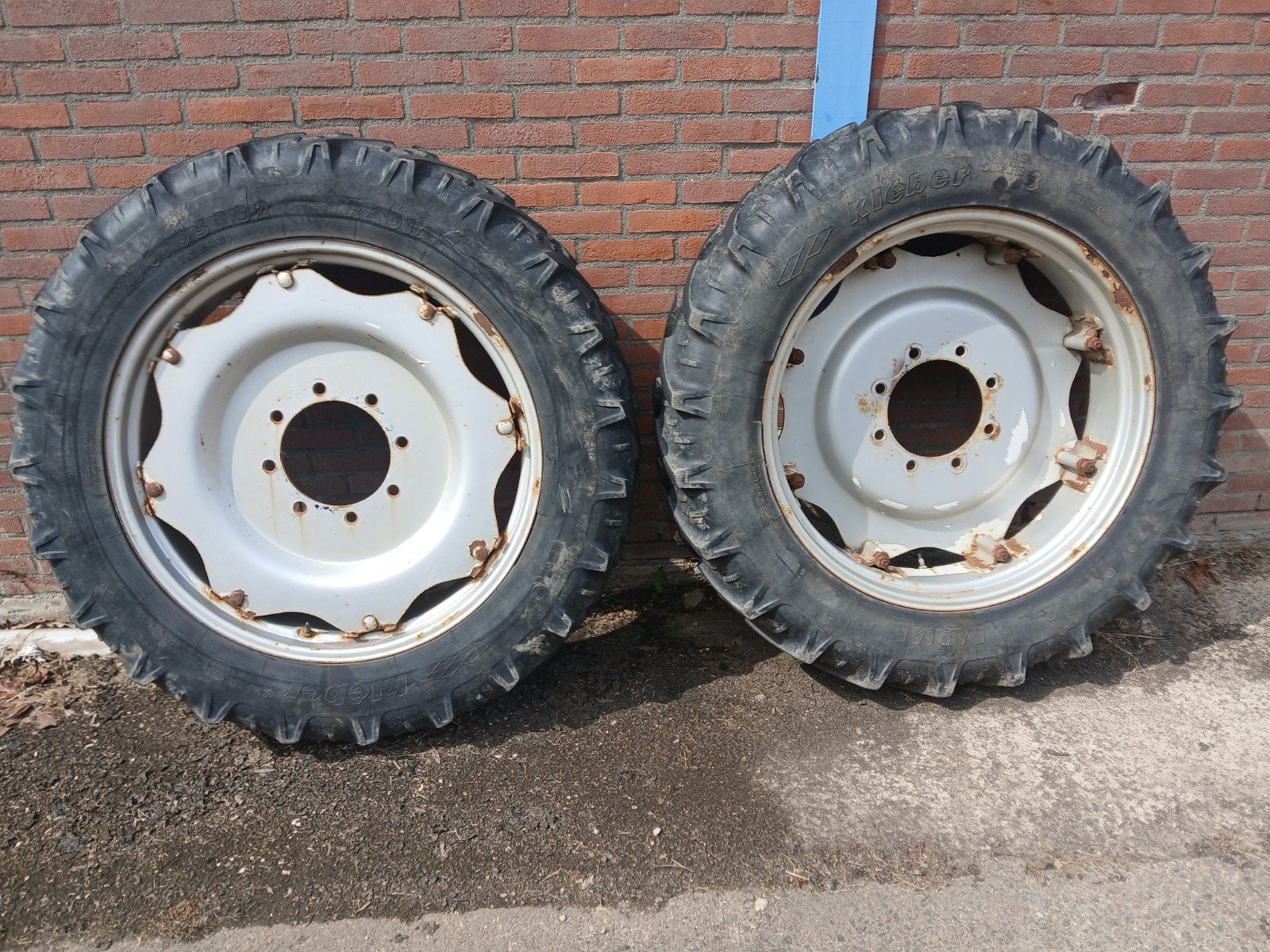 Kleber banden op velg voor Case CS95 (270/95R32), Ophalen of Verzenden