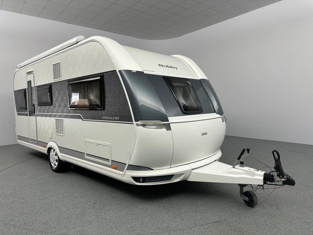 Hobby Excellent 495 UL Cassetteluifel Mover Voortent, Vast bed, Hordeur, Rondzit, Hobby