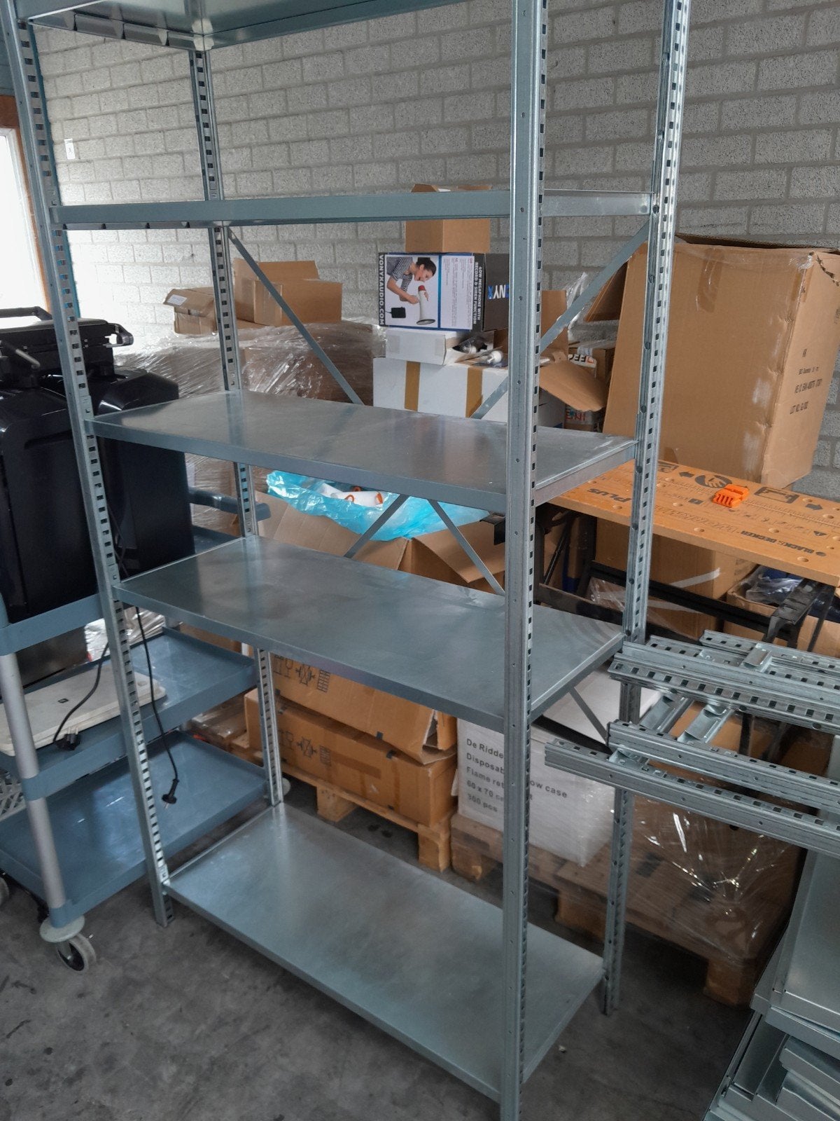 Legbordstelling stellingkast, Ophalen