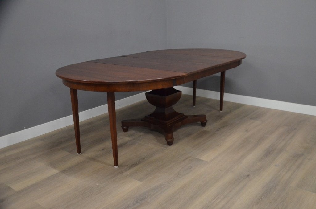 Antieke coulissentafel met 3 inlegbladen 130cm – 280 cm, Antiek en Kunst, Antiek | Meubels | Tafels, Ophalen of Verzenden